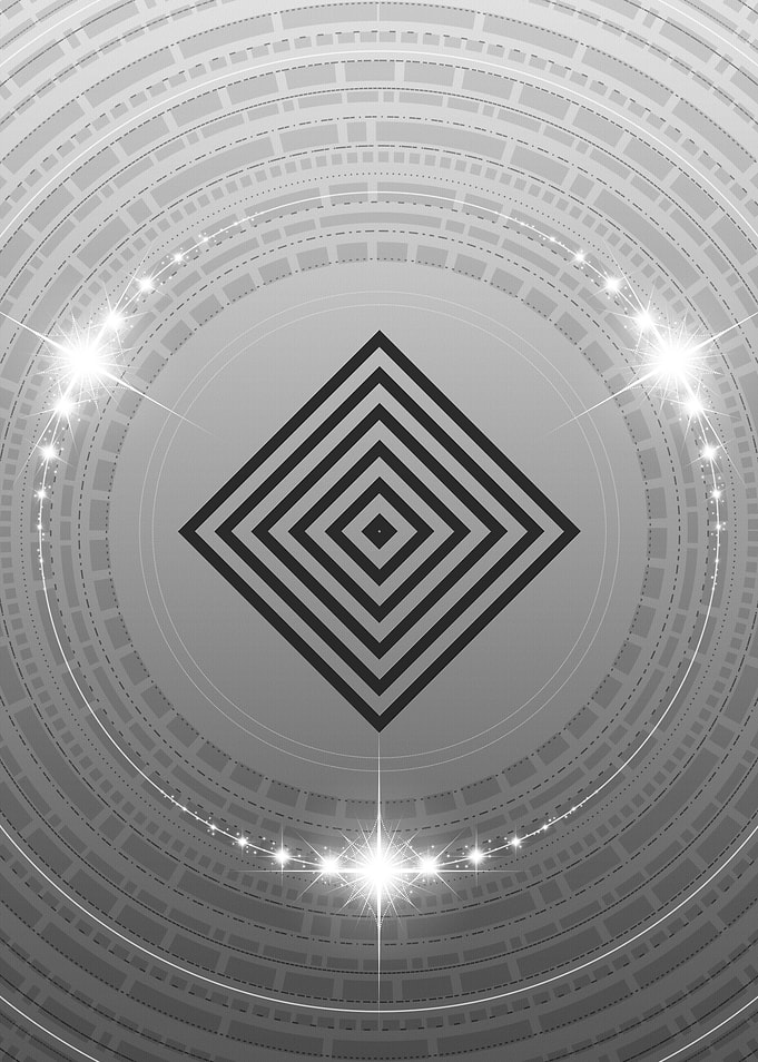 Gray Glyph Mandala Rune