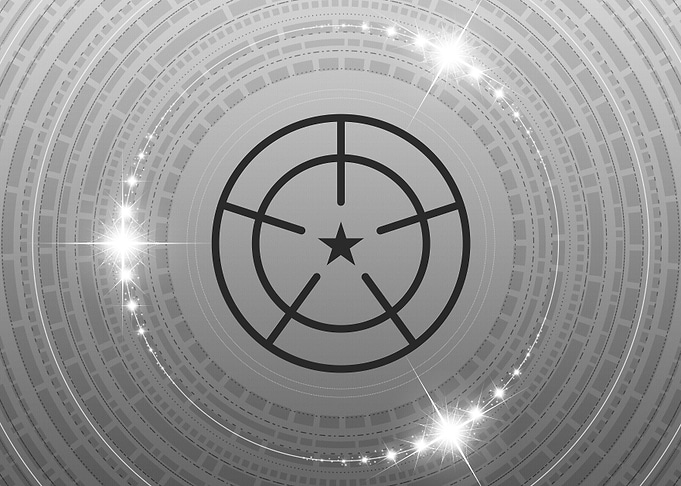 Grey Sacred Geometry Glyph