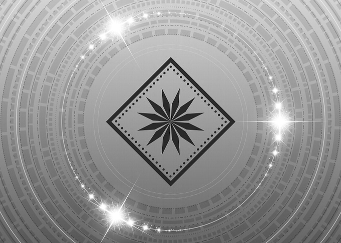 Grey Sacred Geometry Glyph