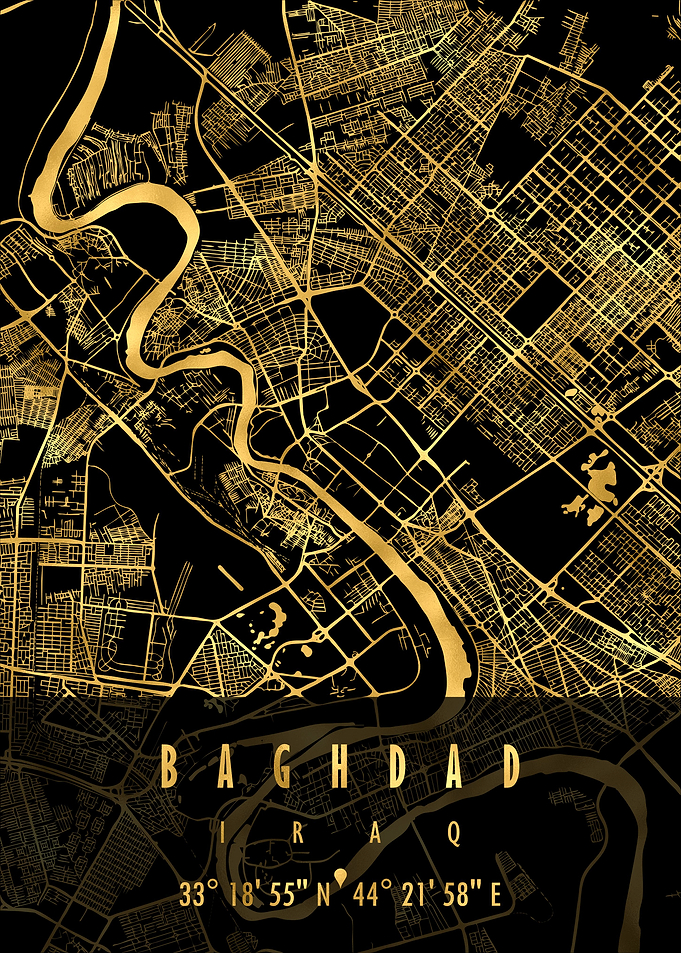Baghdad Map Iraq