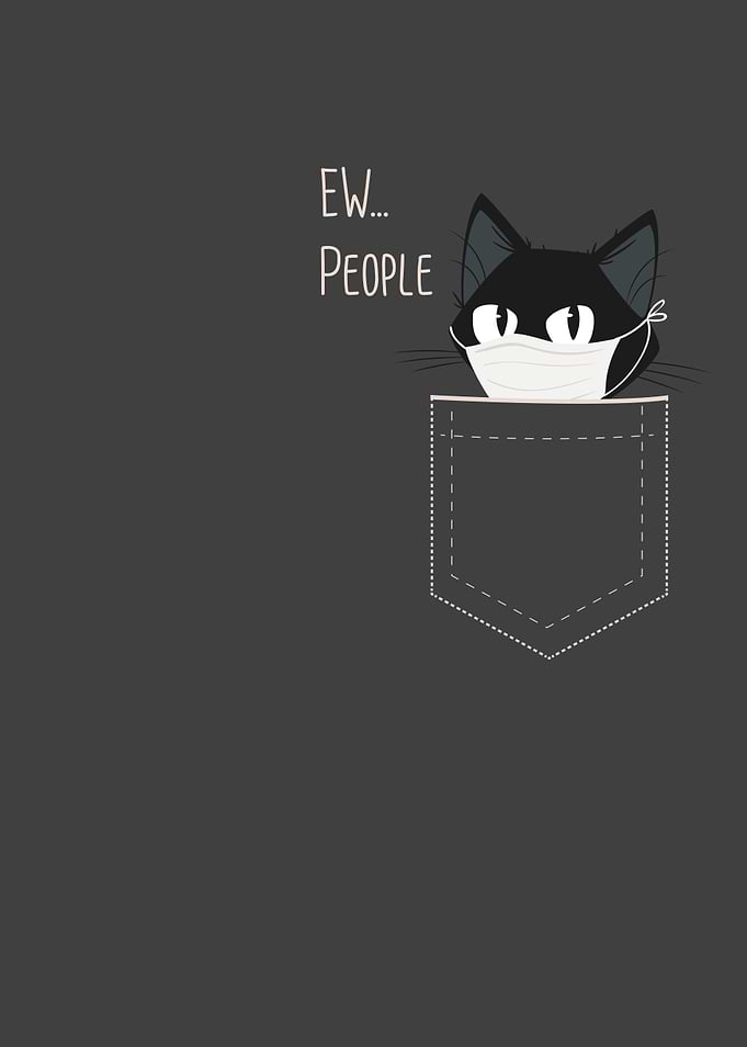 Ew people Black Cat Mask