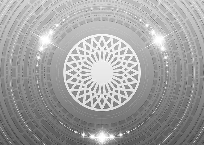 Gray Sacred Geometry Glyph