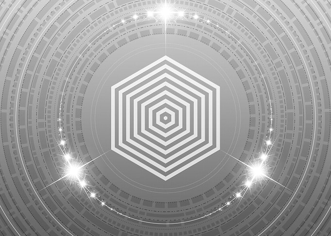 Gray Geometric Glyph Sign