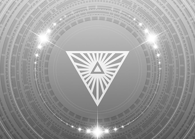 Grey Sacred Geometry Glyph