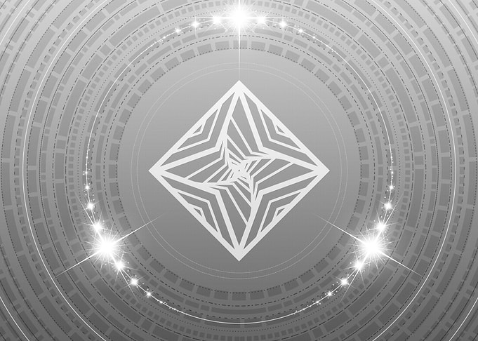 Gray Geometric Glyph Sign