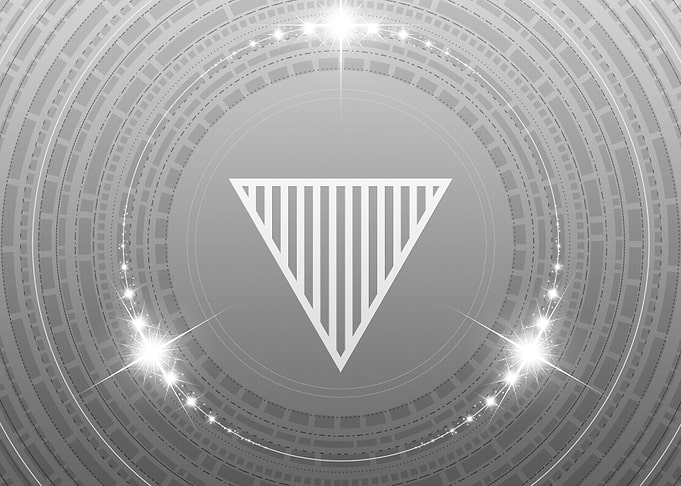 Gray Geometric Glyph Sign