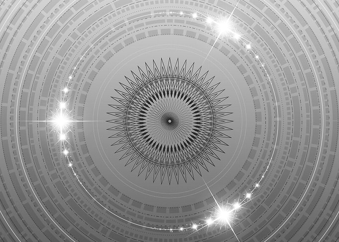 Gray Glyph Mandala Rune