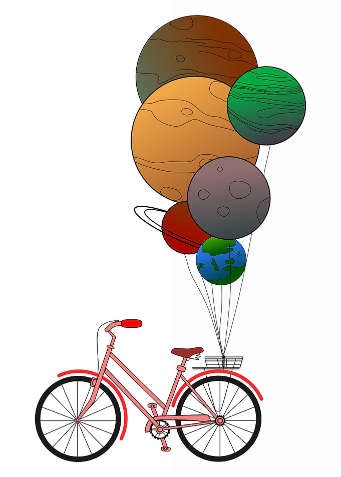 Bicycle with Planets