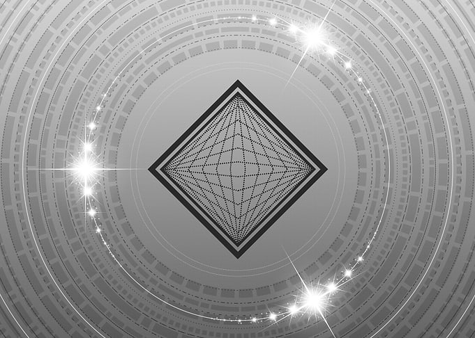 Grey Sacred Geometry Glyph