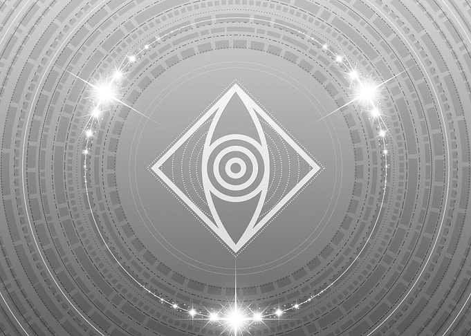 Grey Sacred Geometry Glyph