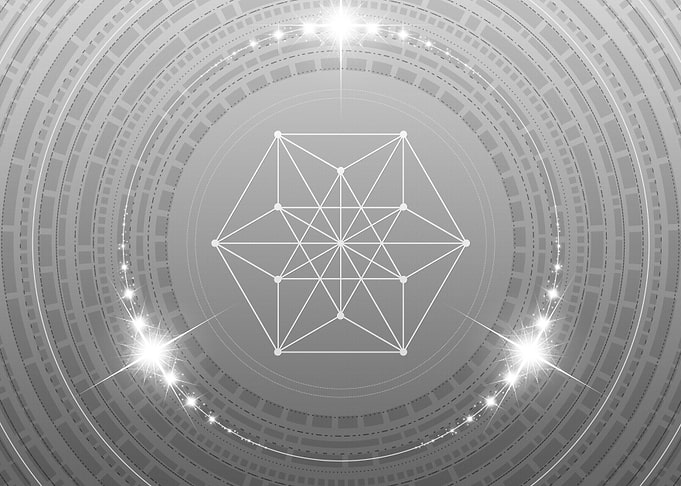 Gray Geometric Glyph Sign
