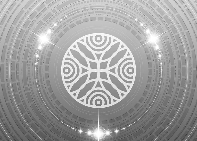Gray Sacred Geometry Glyph