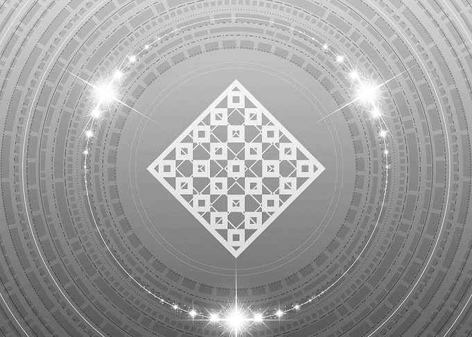 Gray Glyph Mandala Rune