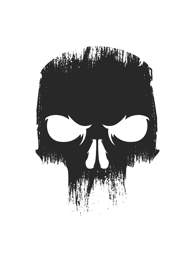 ANGRY SKULL SCARY