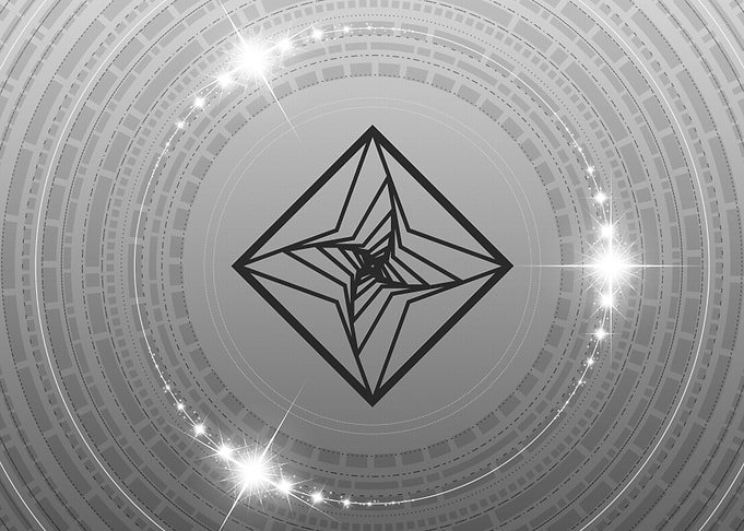 Grey Geometric Glyph Rune