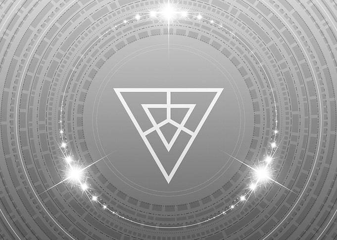 Grey Geometric Glyph Rune