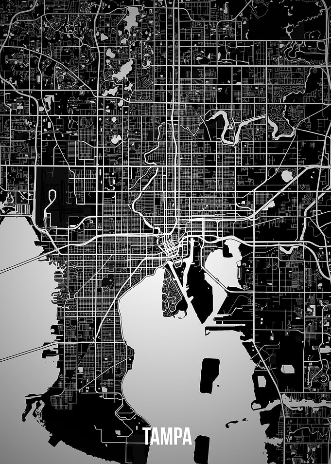 Tampa dark map