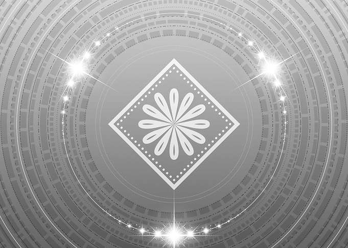 Gray Sacred Geometry Glyph
