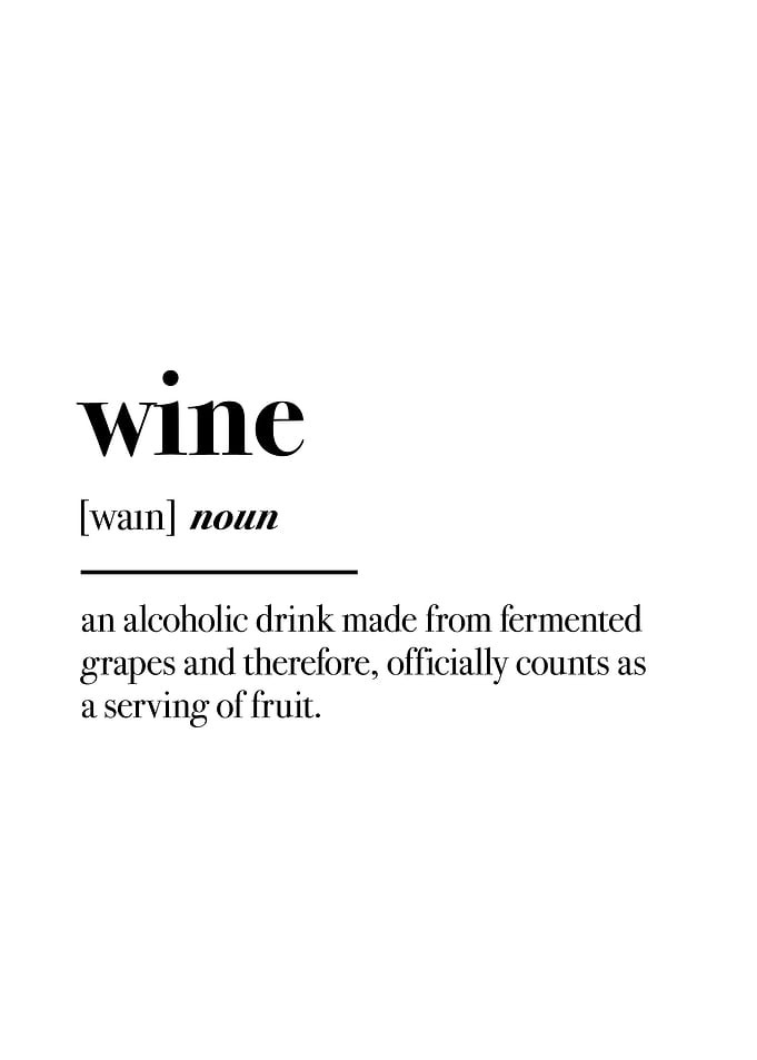 Wine Text Art
