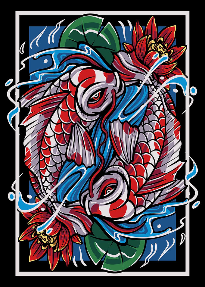 Japan koi Art