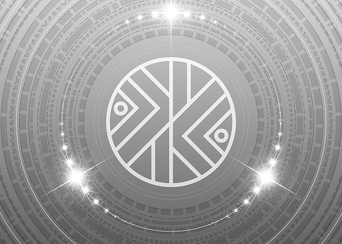 Gray Glyph Mandala Rune