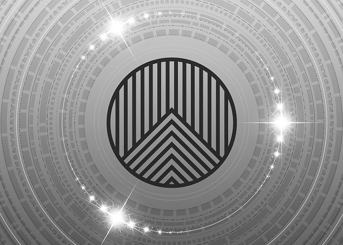 Grey Sacred Geometry Glyph