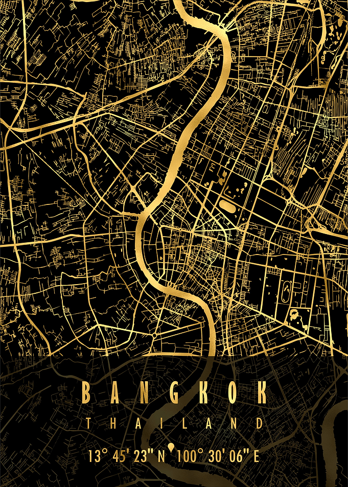 Bangkok Map Thailand