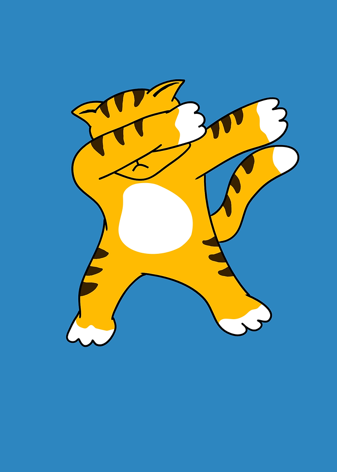 Dabbing Cat Funny Animal