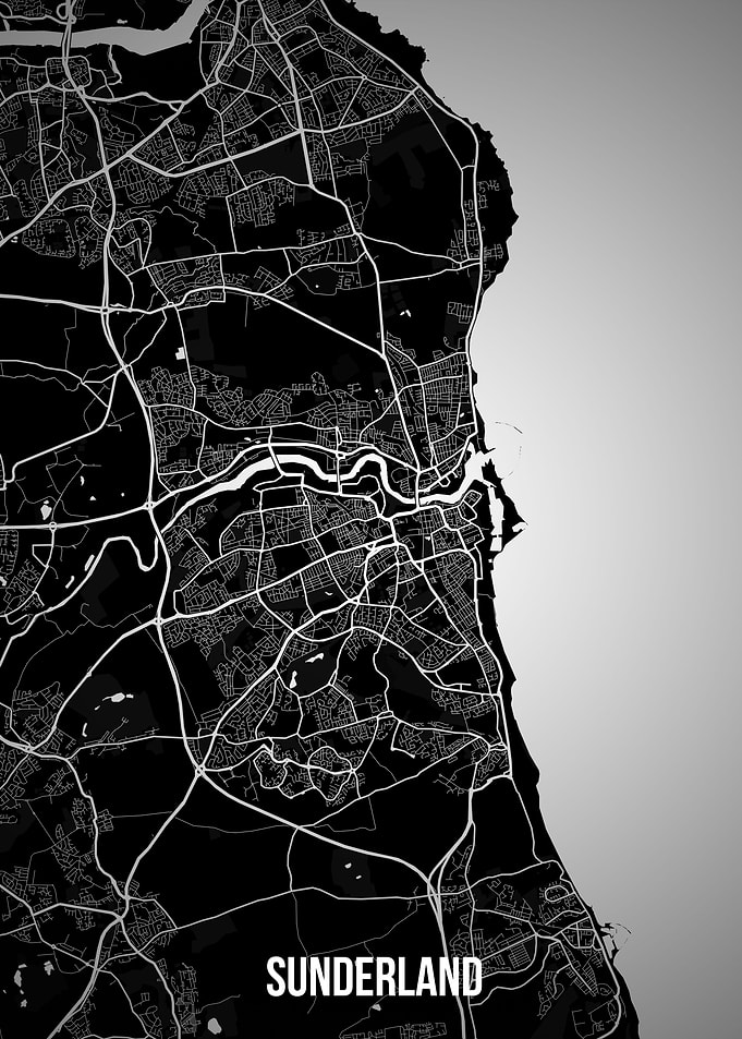 Sunderland dark map
