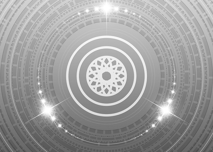 Gray Glyph Mandala Rune