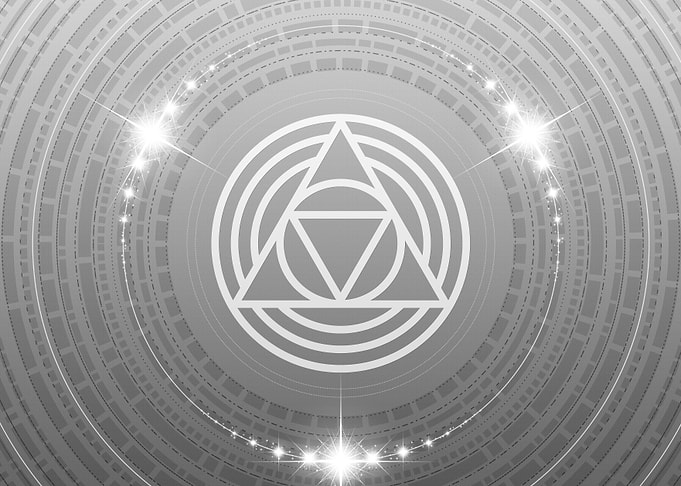 Gray Glyph Mandala Rune
