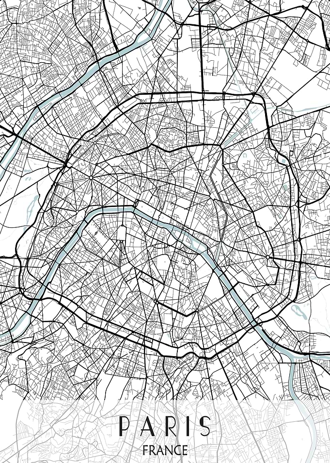 Paris France Map City