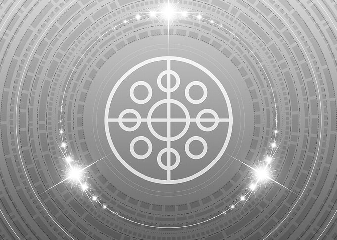 Grey Sacred Geometry Glyph