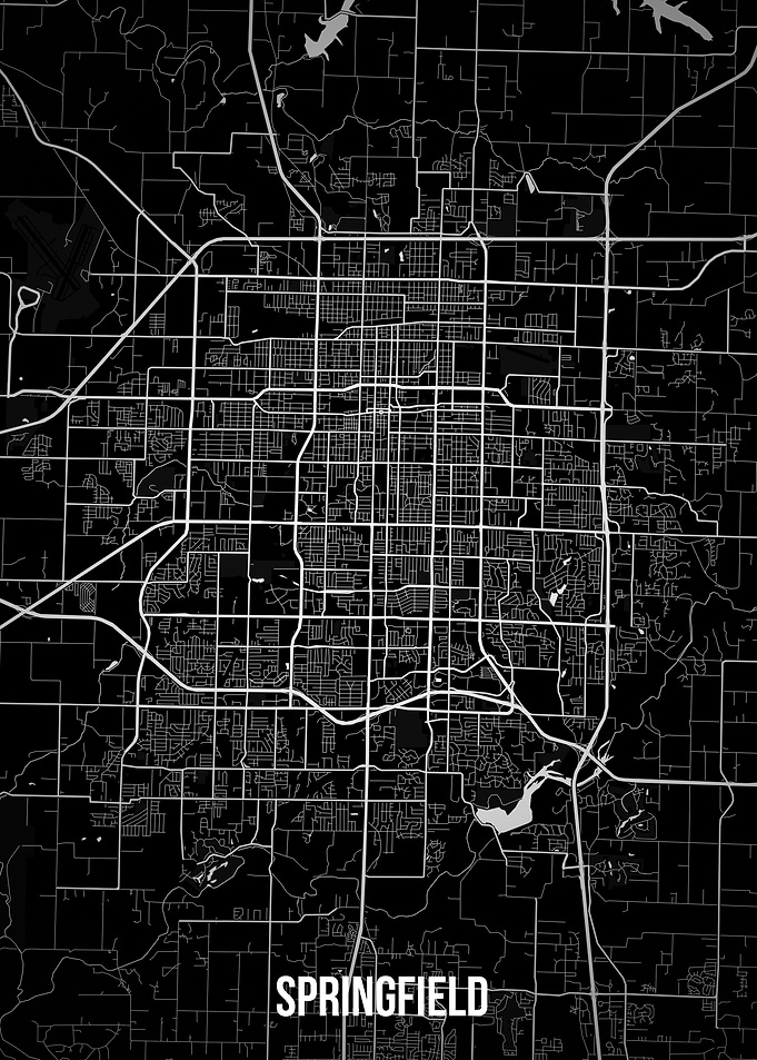 Springfield dark map