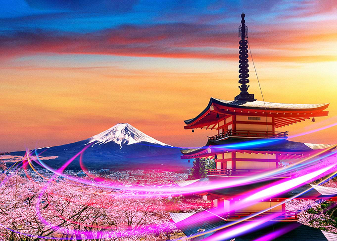 Neon city Japan