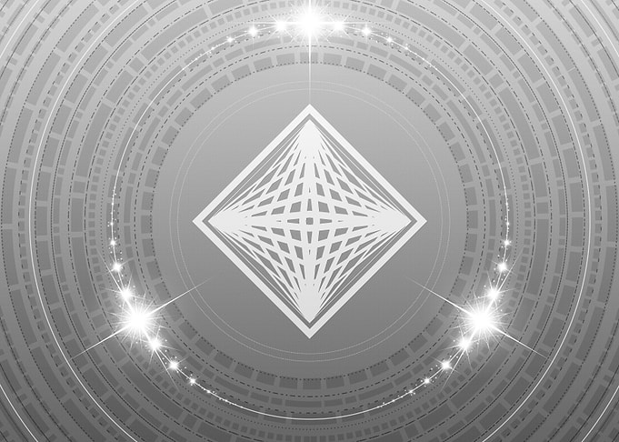 Gray Geometric Glyph Sign