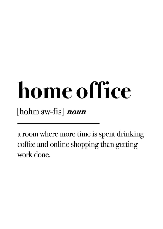 Home Office Text Art