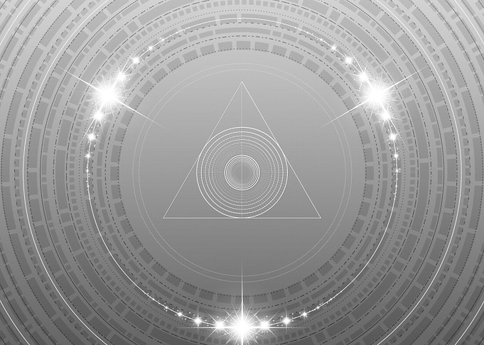 Grey Sacred Geometry Glyph