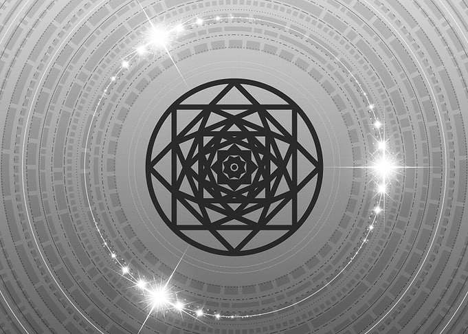 Gray Glyph Mandala Rune