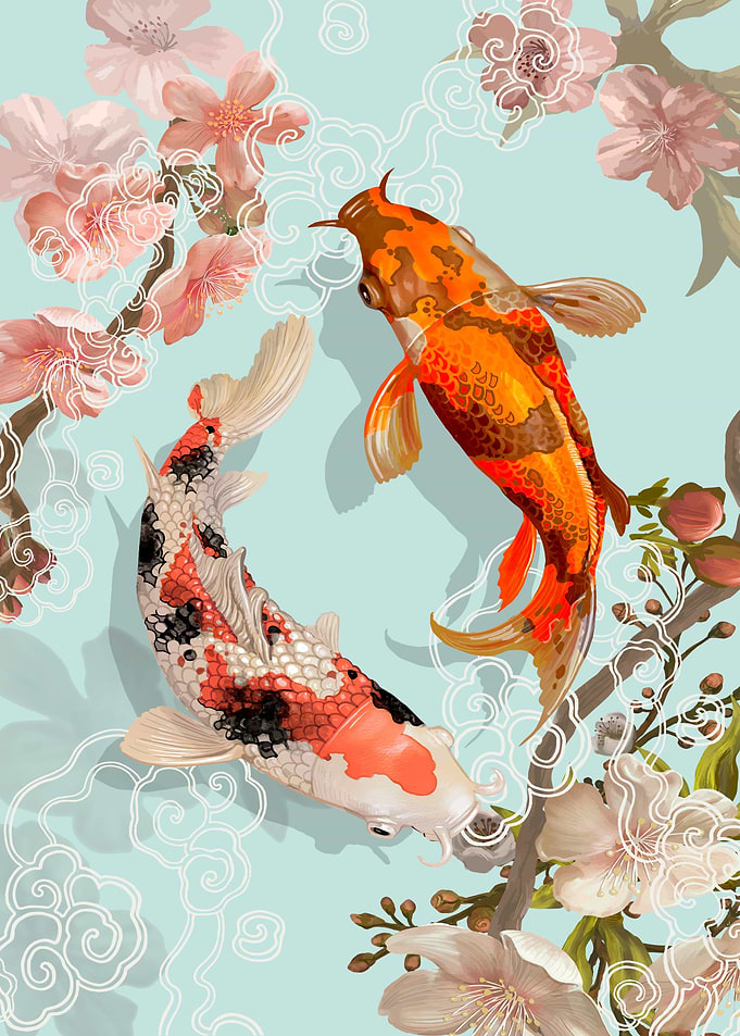 Japan koi Art