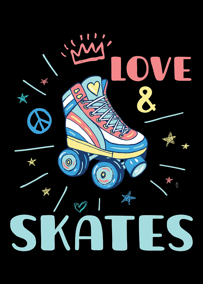 Roller Skating Skater Girl