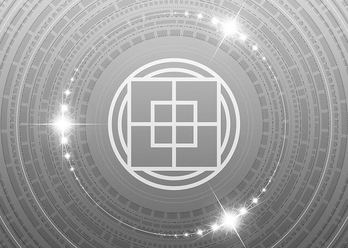 Gray Geometric Glyph Sign