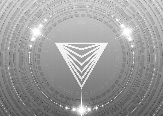 Gray Geometric Glyph Sign