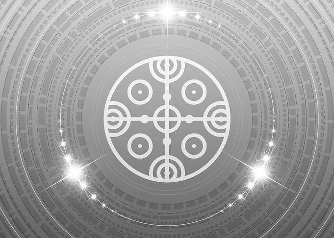 Black and White Glyph Rune