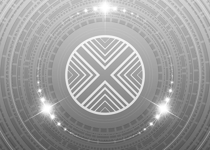 Grey Sacred Geometry Glyph