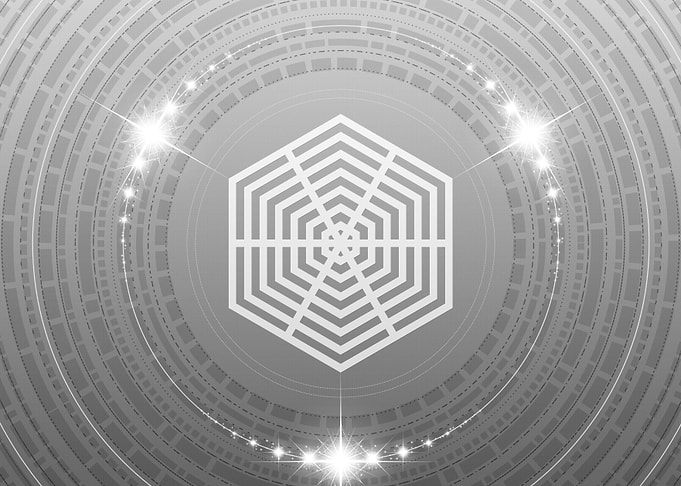 Grey Sacred Geometry Glyph