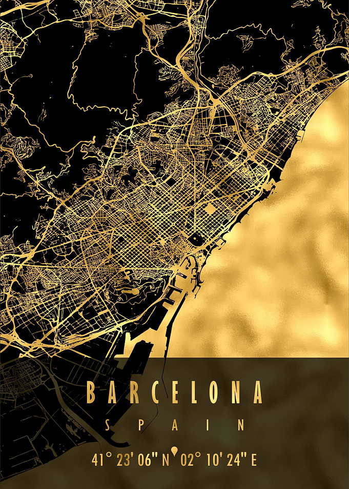 Barcelona Map Spain