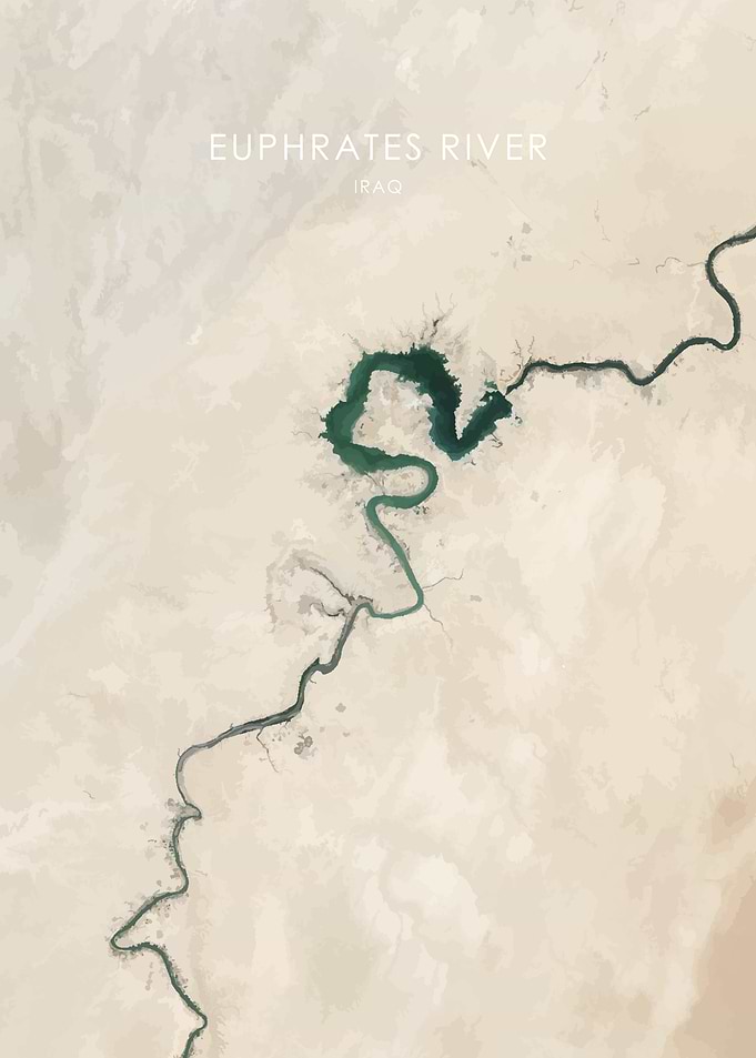 Euphrates River Iraq Art