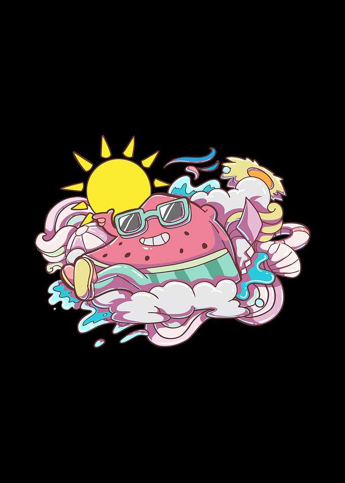 Watermelon Summer Kawaii