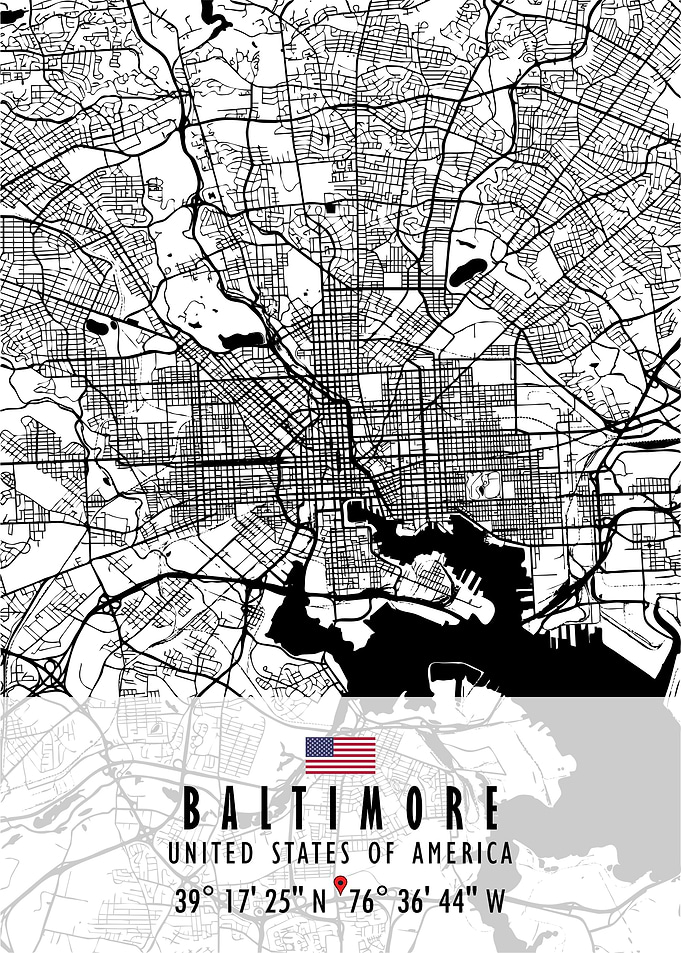 Baltimore Map USA
